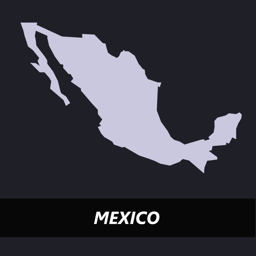 Image of Mexico with the text Mexica over top.